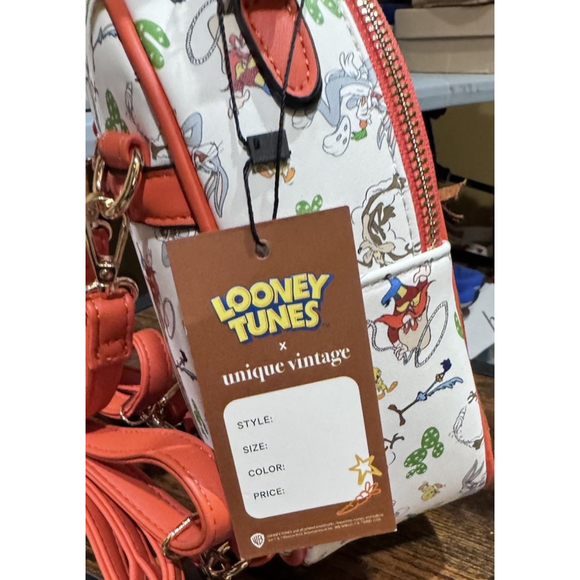Looney Tunes x Unique Vintage Mini Fringe Backpack Limited Edition - Picture 4 of 10